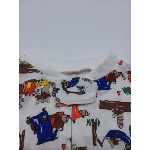 Baby B'gosh Infant Boys Sleeper Footie Size 6 Months Animals Camping Theme - Picture 6 of 10
